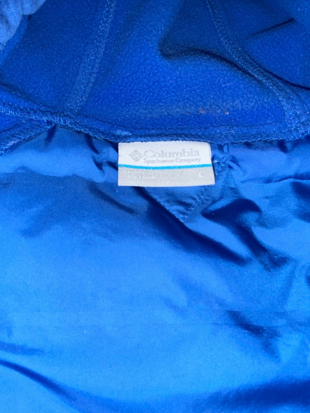 Columbia PFG Royal Blue Hooded Puffer Zip-Up Jacket - Picture 5 of 5